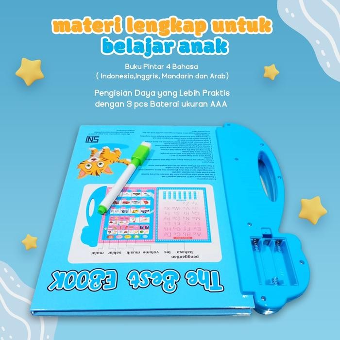 Gte Buku Anak Elektronik Buku Pintar Elektronik 4 Bahasa Dan 3 Bahasa Mainan Anak Buku Pintar