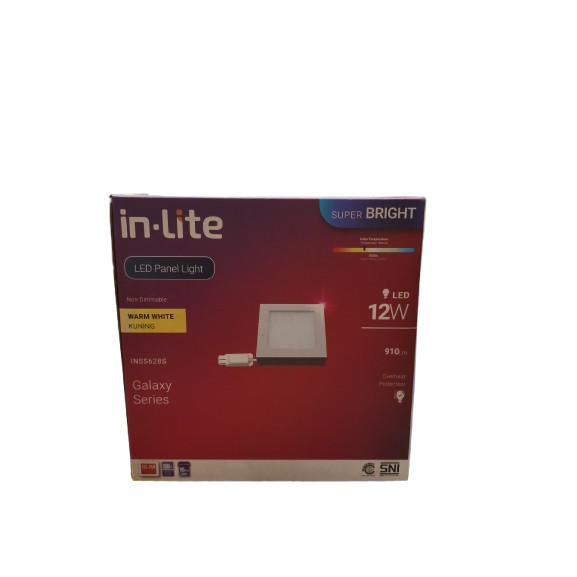 Lampu Panel Led Out Bow Kotak IN LITE GALAXY 12 Watt WW
