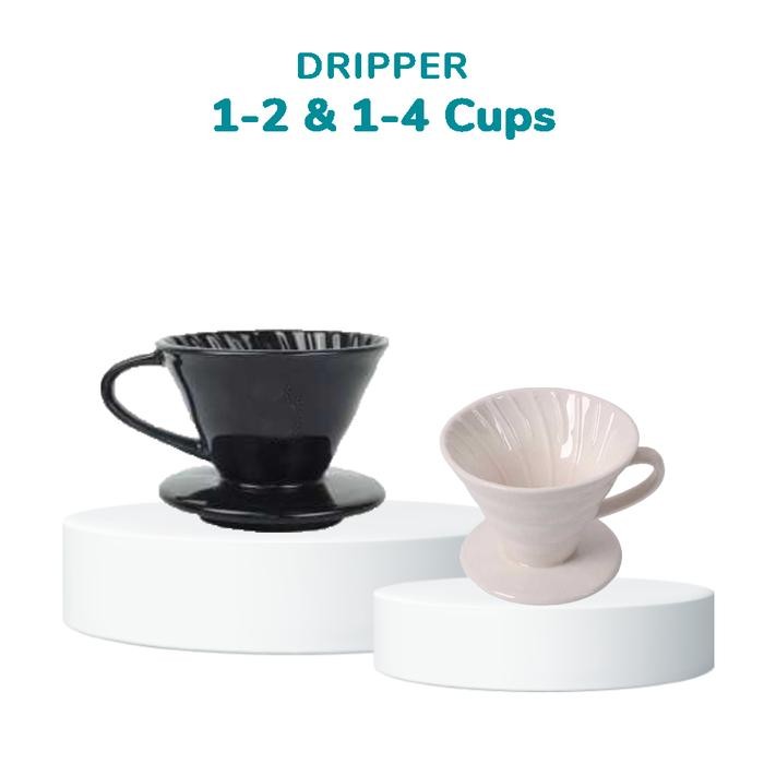Glass Filter Dripper V60 Ceramic Filter Penyaring Kopi V60
