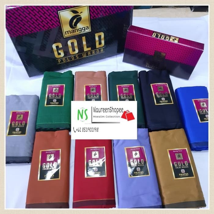 Sarung Mangga Gold Polos / sarung mangga ( Grosir )