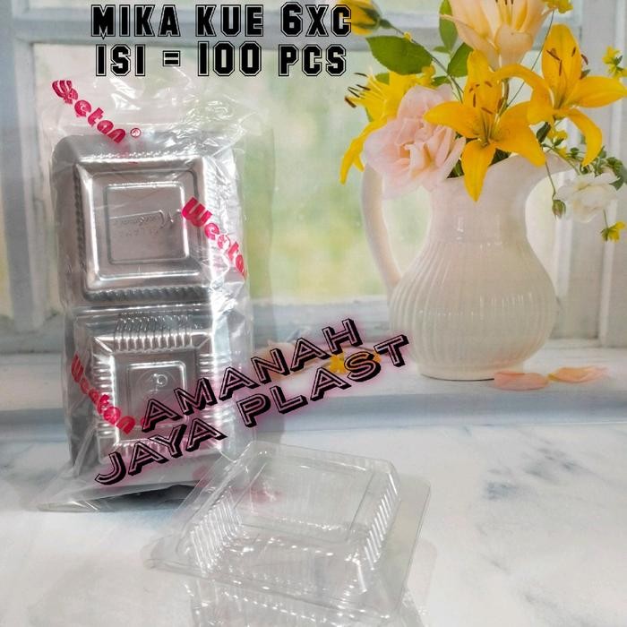 (100pcs) Mika Kue Ukuran 6 / Mika Plastik Ukuran 6a 6b 6xc 6xx / Mika 6a /7a