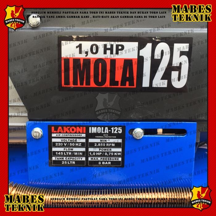 Paling Murah Lakoni Imola 125 - 1Hp - Tanki 25L - Kompresor Angin Listrik 1Pk -550W