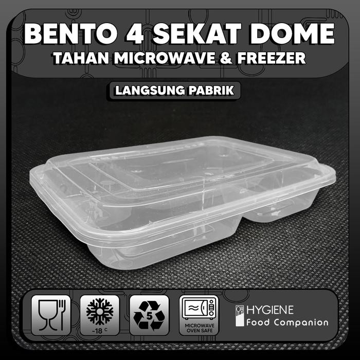 Thinwall Sekat 4 Dome / Food Container Premium