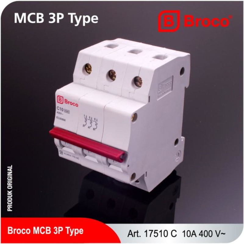 BROCO MCB 3 PHASE 10A (17510C)