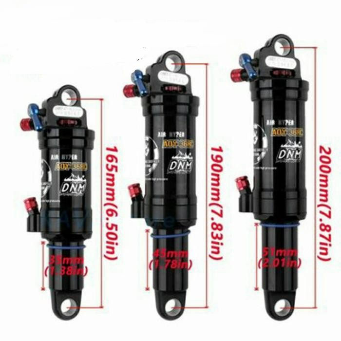 Shock Belakang Sepeda Dnm Suspensi Rear Shock Mtb Angin Lock Rebound