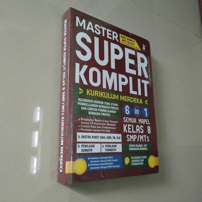 

Buku Master Super Komplit 6 In 1 Semua Mapel Kelas 8 Smp Mts, Kurikulum Merdeka