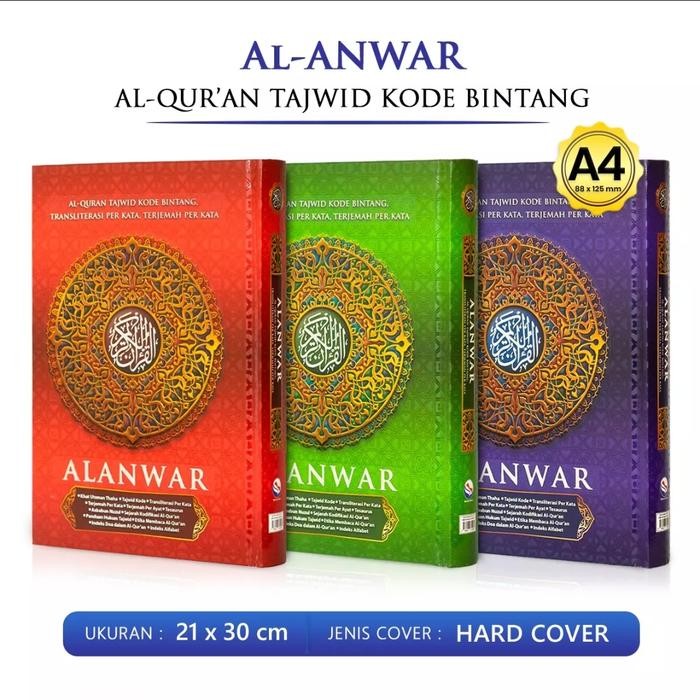 

Alquran Al Anwar A4, Alquran Tajwid Latin Dan Terjemah Perkata Alanwar
