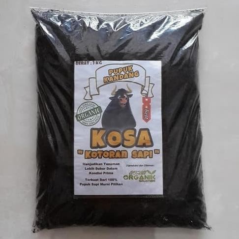 KOSA Pupuk Kandang Kotoran Sapi Murni 100% Organik Pukan Media Tanam