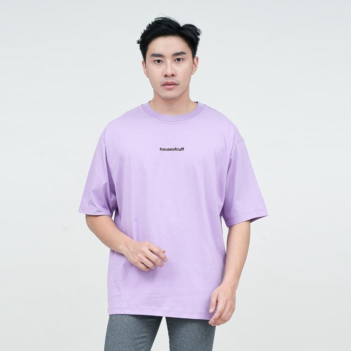 [BIG SIZE] Houseofcuff Kaos Oversized Tshirt Pria Unisex Tebal Ungu