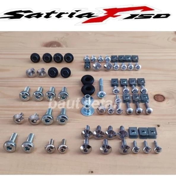 TERLARIS Set Baut Satria Fu 150 Full Body (Baut Versi L) stainless the A2 70