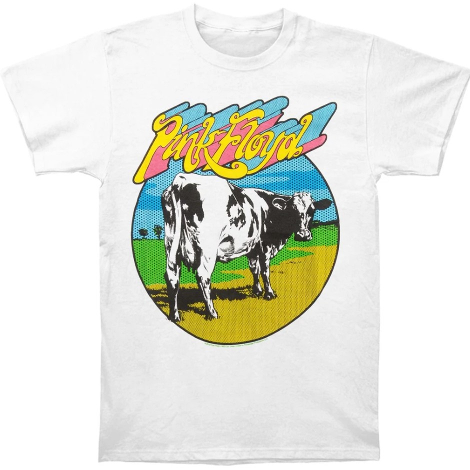 Kaos Slim Fit Pink Floyd Distant Bells Katun Unisex Pria Wanita