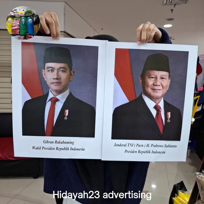 poster presiden dan wakil presiden foto presiden dan wakil presiden foto presiden 25 x 35 cm