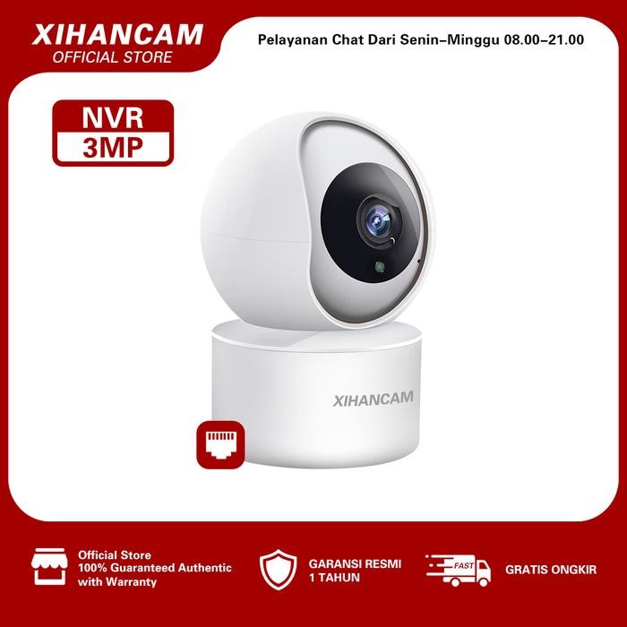 XIHANCAM Smart Kamera Cctv Wifi Indoor 3MP IP Camera Wireless HP Jarak Jauh PTZ 360 CCTV NVR