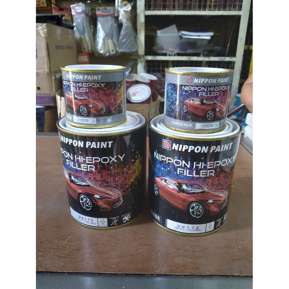Cat Dasar Duco Nippe 2000 Epoxy Filler 1 Lt Set + Hardener #Gratisongkir