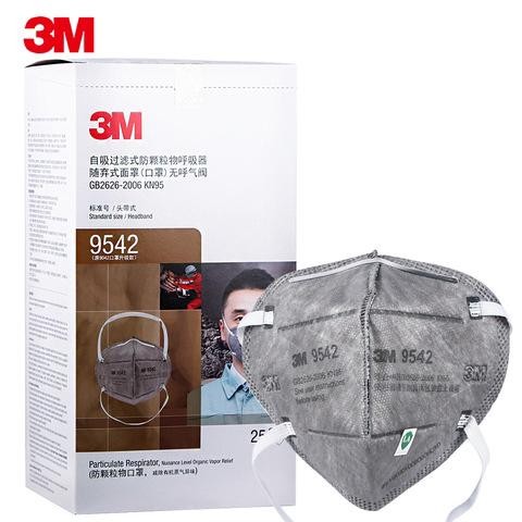 3M 9542 Mask KN95 Active Carbon headband masker