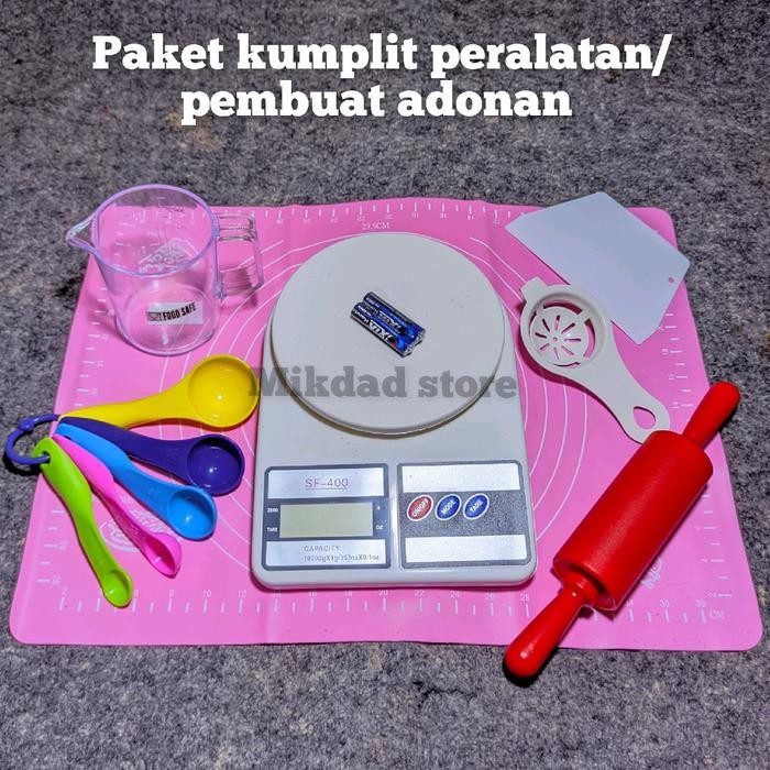 paket pembuat kue lengkap/peralatan pembuat kue fullset