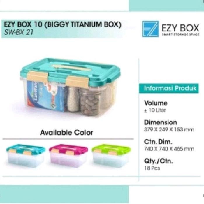 EZY : EZ10 BOX CONTAINER SERBAGUNA 10 LITER EZ 10 STORAGE BOX