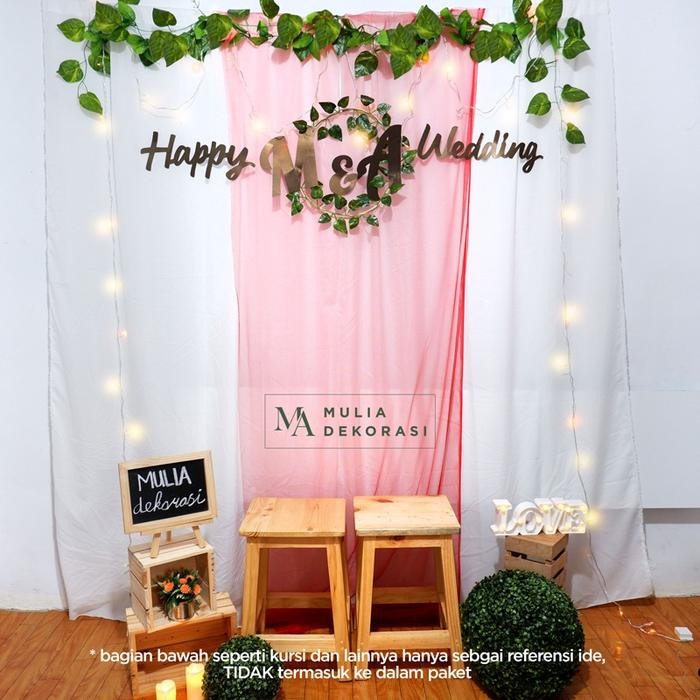 Termurah Dekorasi Lamaran Tunangan Backdrop Nikahan Photobooth Diy Akad Nikah Aqiqah Khitan Paket