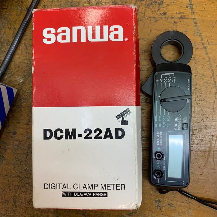 Hot Promo Sanwa DCM-22AD digital clamp meter tang amper AC/DC 200A japan ori Murah