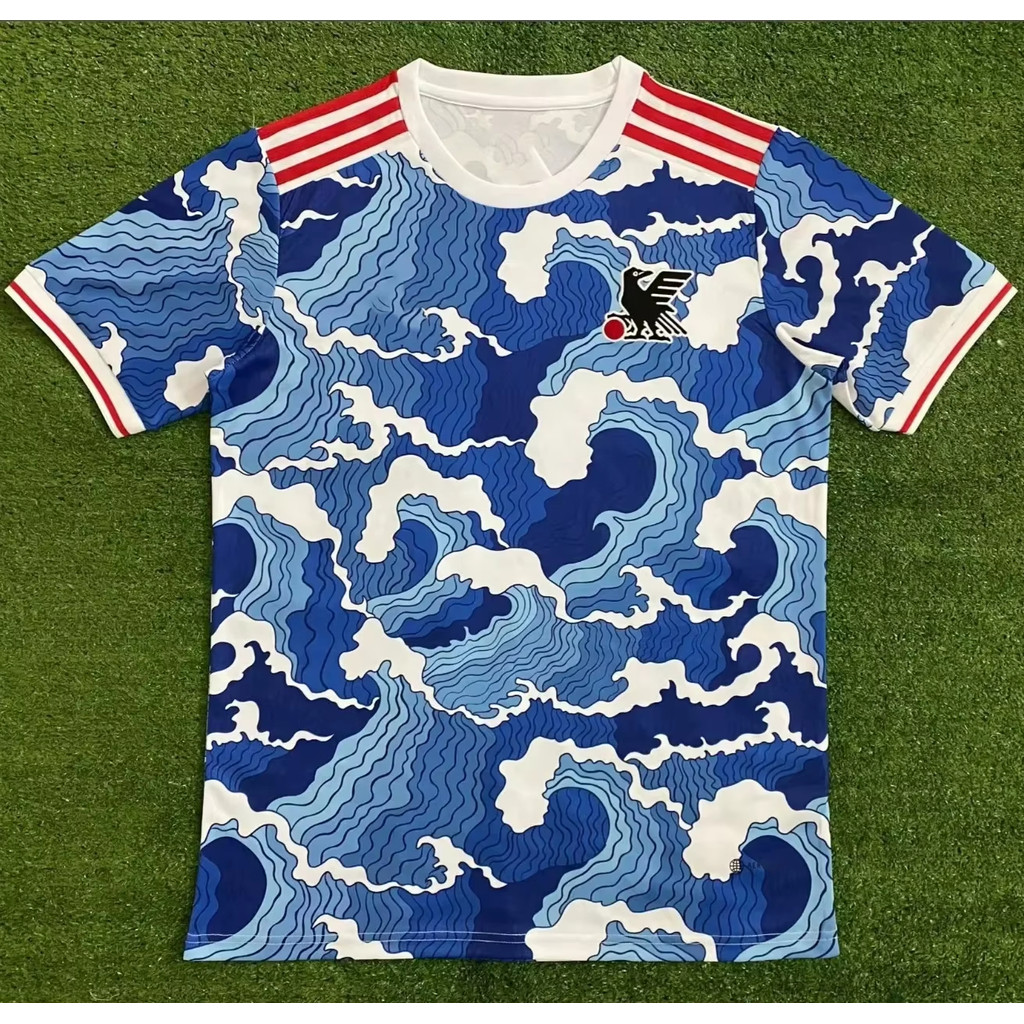 2025 Summer New Japan National Team Football Jersey Men's T-shirt Anime Printed Short Sleeve Tees