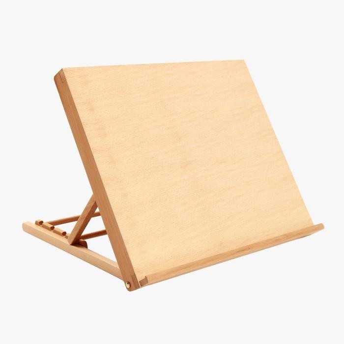 

TERBARU! Wooden Easel Table Sketch Stand Adjustable Artist Drawing Tech Up