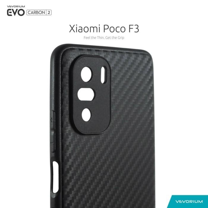 (Expert) VEVORIUM EVO CARBON Xiaomi Poco F3 Soft Case Softcase