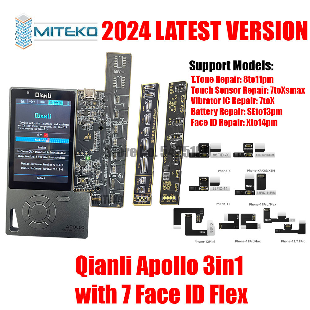 FLASH SALE    Qianli Programmer of Apollo 3in1 Supports True Tone Battery Face ID Repair Restore Det