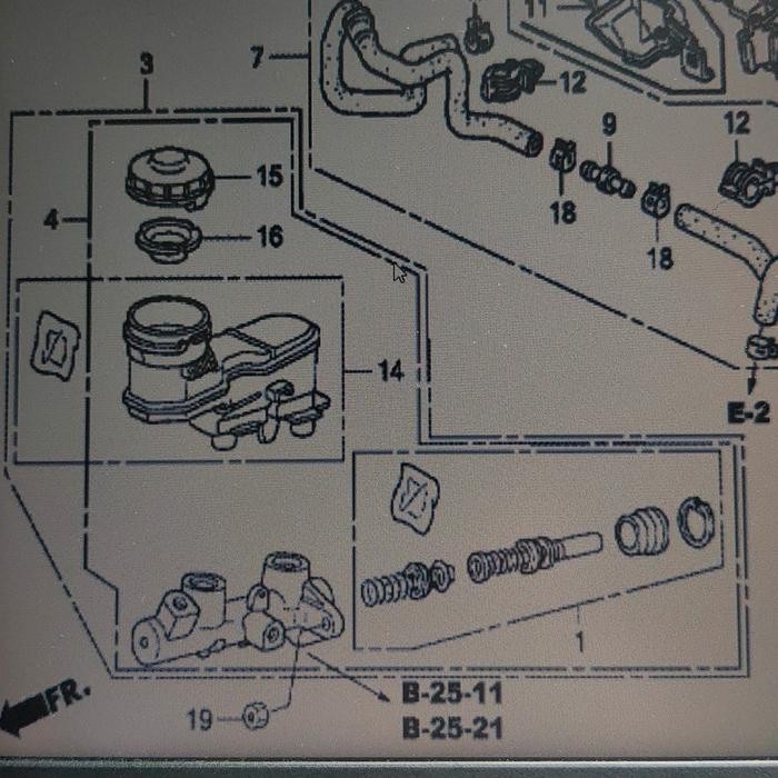 Master Rem Honda Accord 2004 CM5
