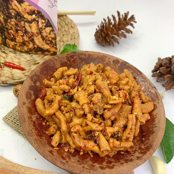 

New 100GR KERIPIK USUS AYAM CRISPY PEDAS DAUN JERUK DAN ORIGINAL KRIUK RENYAH GURIH JAJANAN CEMILAN