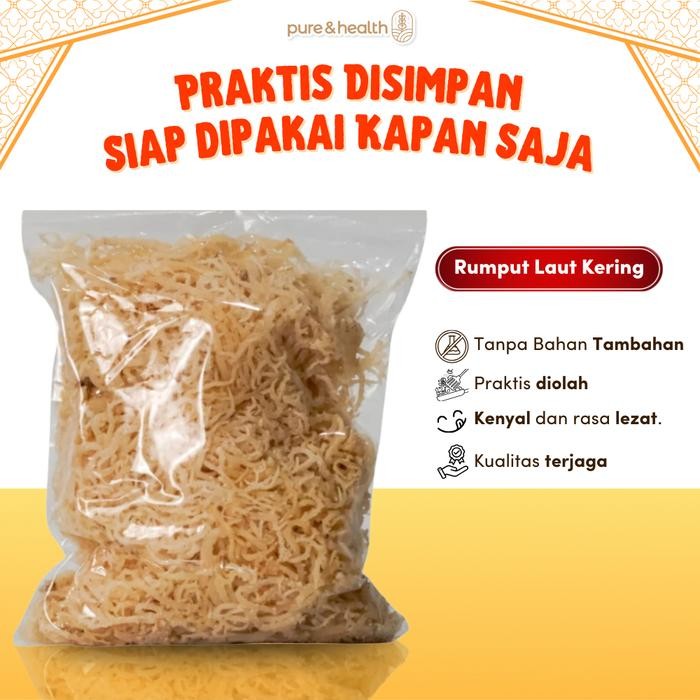 

New Rumput Laut Kering Putih 1 Kg Natural Super Food