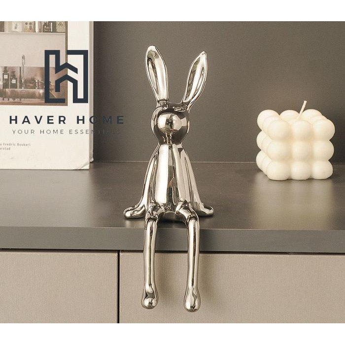 

Ornamen Kelinci Kekerasan Berlapis Pajangan Dekorasi Ruangan Estetik Mewah