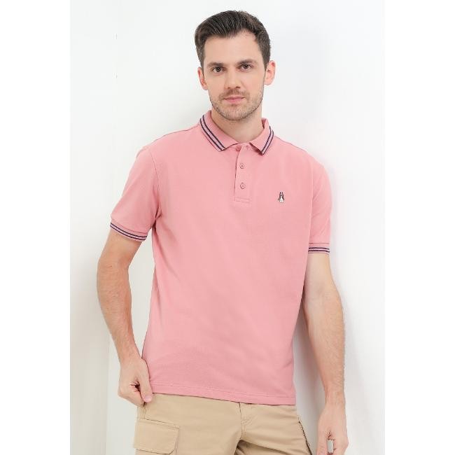 Hush Puppies Kaos Polo Pria Folio Dusty Pink