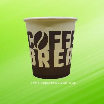 Paper Hot Cup 9 Oz 210 Ml Isi 1000 Pcs Motif Coffee