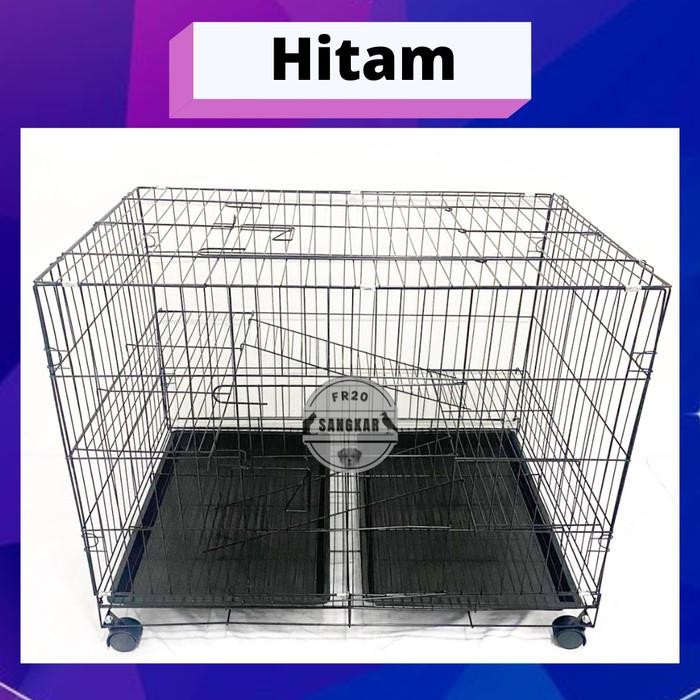 KANDANG KUCING JUMBO SIZE XXL 2 TINGKAT BESI LIPAT TEBAL