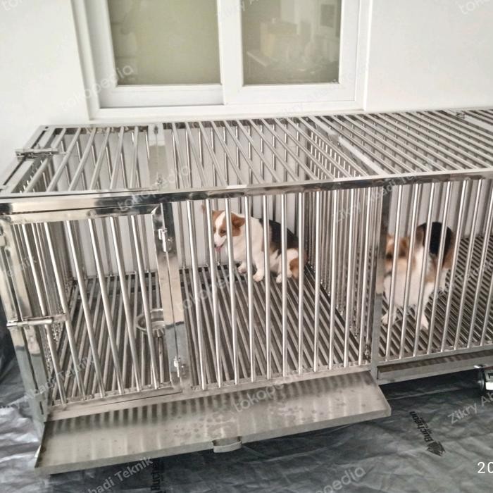 KANDANG ANJING STAINLESS STEEL