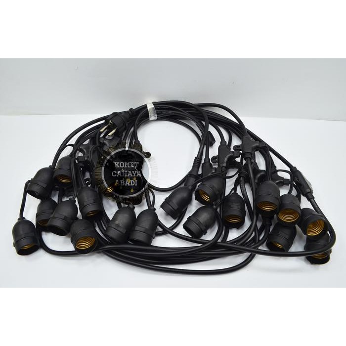 Kabel Fitting Lampu Cafe Gantung / Kabel 10M + 20 Fitting