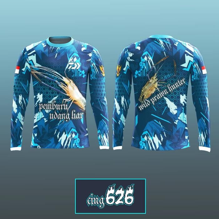 Kaos Jersey Mancing Mania Udang Galah Dryfit Printing Custom CING626