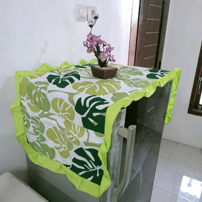 Cover Tutup Kulkas Penutup Kulkas Kain Katun Taplak Kulkas Kain Katun Cantik Pasti Ori