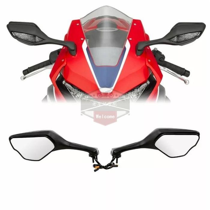 Spion Motor Honda CBR1000RR CBR dengan Lampu Sein LED 2017 2018 2019