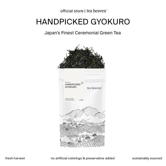 

Handpicked Gyokuro Grade A+ Organic Luxury Japanese Green Tea Teh Hijau Jepang Premium Tea Heaven