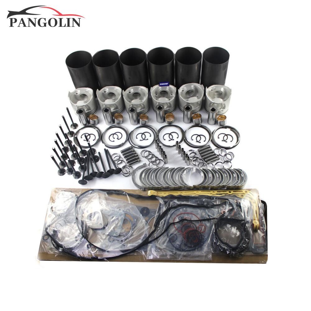 PROMO HARI INI  S6D95 6D95L Engine Rebuild Kit Fit for Yanmar Komatsu Excavator KOM Forklift Turck 6