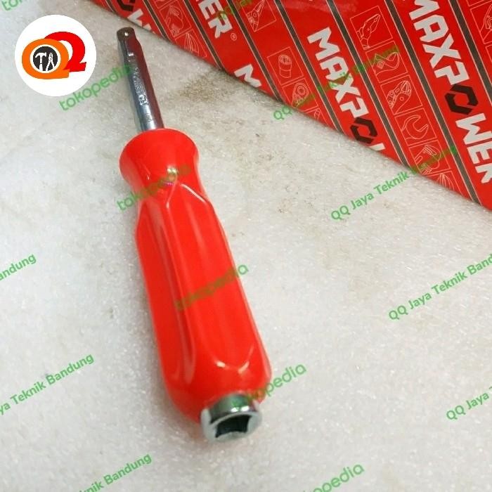 Spinner handle 1/4" x 150 mm Maxpower - gagang sok model obeng