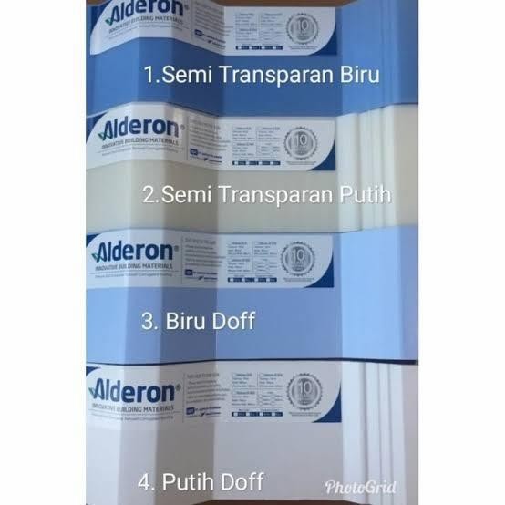 [Expert] ATAP UPVC TWINWALL DOUBLE LAYER ALDERON PUTIH/BIRU/SEMI TRANSPARAN 830