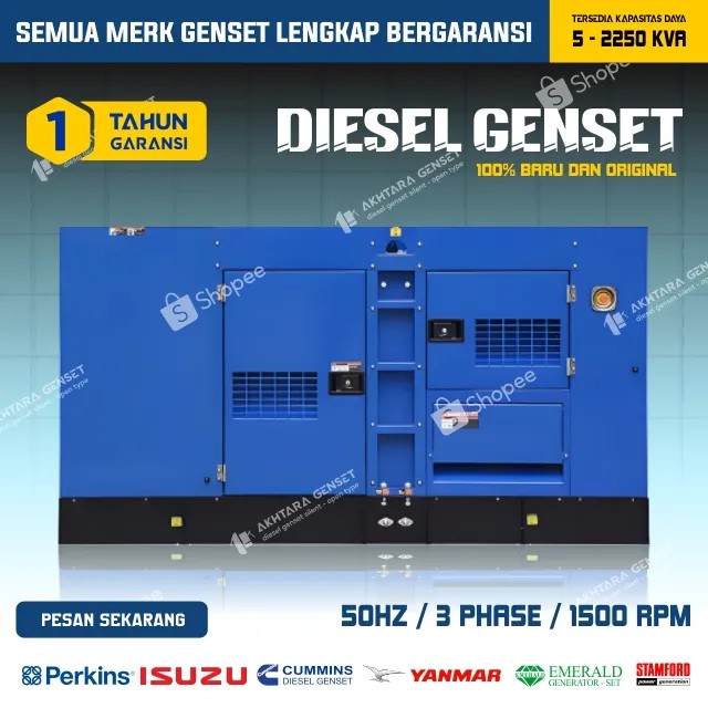Cummins Genset 100 Kva - Genset Silent / Genset Open