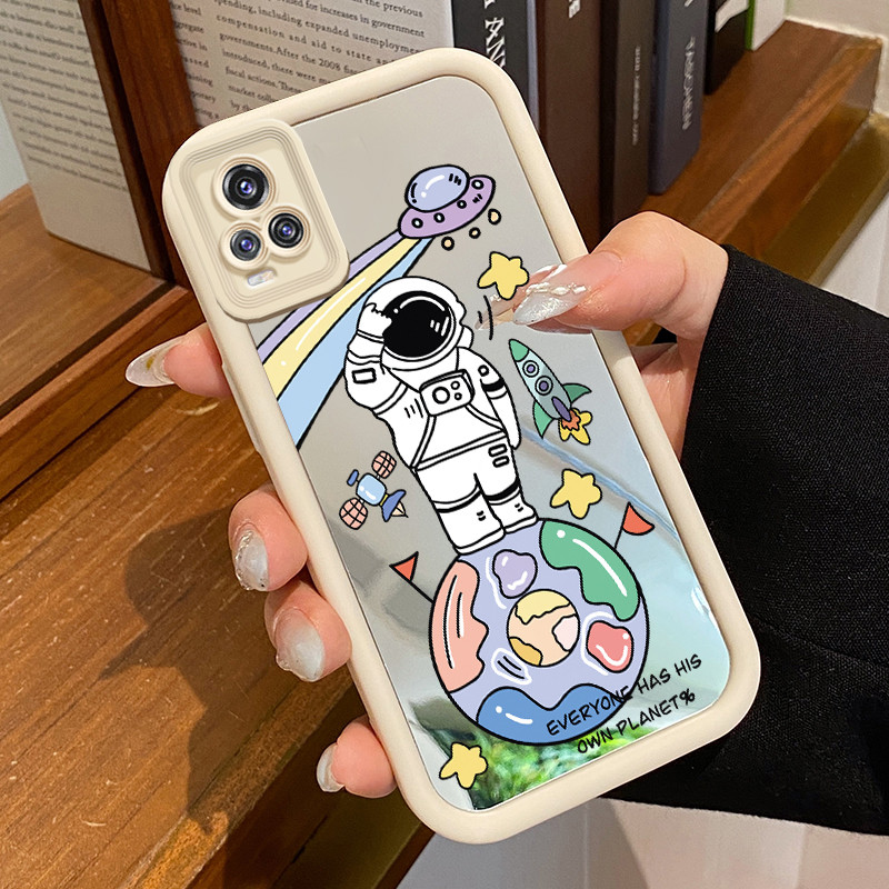 Casing Hp Untuk VIVO V20 VIVO V20 Pro Case Casing pola Astronot Kasing HP Kesing pelindung Silikon S
