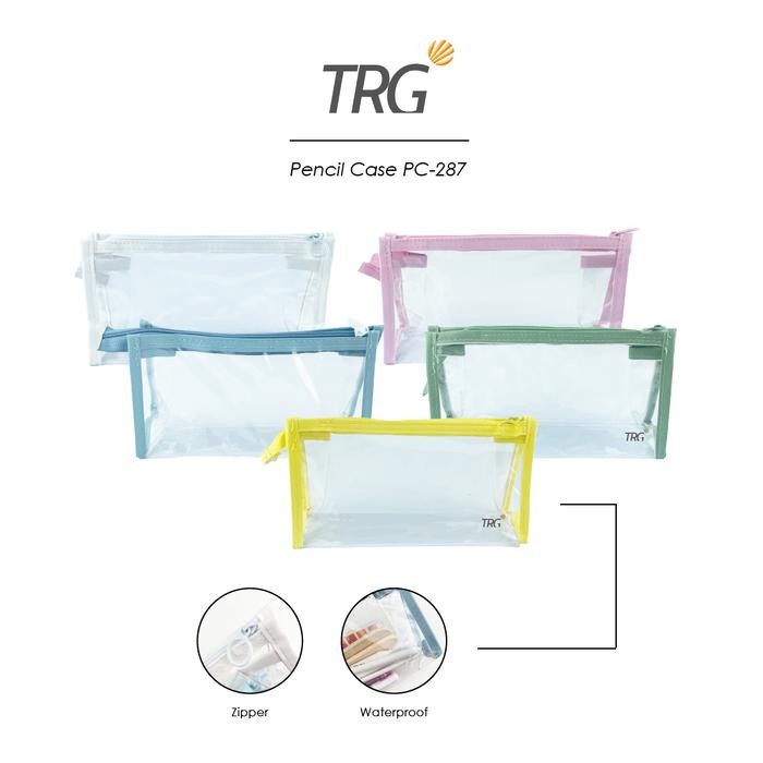 

TRG Plastic Pouch PVC Zipper Pencil Case PC-287 - Tempat Kotak Pensil Tahan Air Alat Tulis