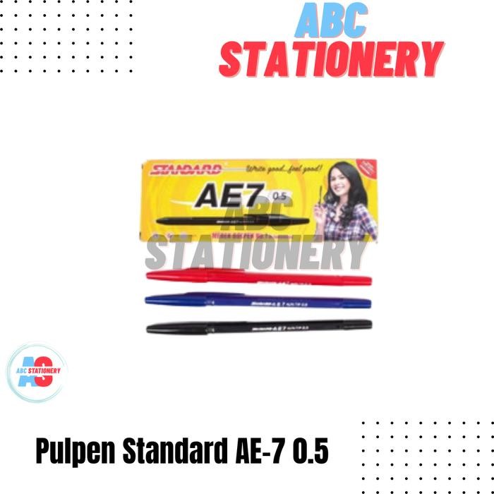 

Pulpen Standard AE-7 0.5 isi 12 Pcs
