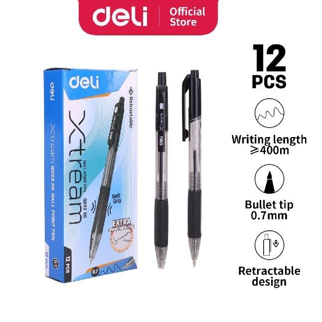 

Deli Pulpen Ball pen Cetek halus - Warna Hitam 0.7mm EQ02320 Tinta
