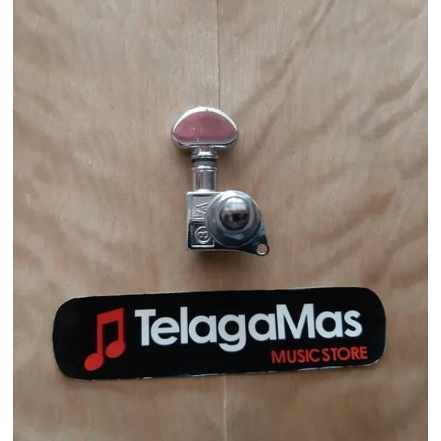 Gitar Tuning Pegs Machine Head Tuner Dryer Reverse Grover Chrome Ori Pasti Ori