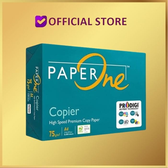 

kertas HVS A4 75gram PAPER ONE - Kertas Fotocopy paperone